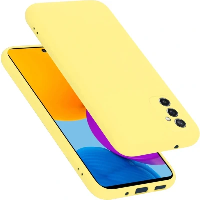 Afbeelding van Cadorabo Hoesje geschikt voor Samsung Galaxy M52 5G in LIQUID GEEL Beschermhoes gemaakt van flexibel TPU silicone Case Cover