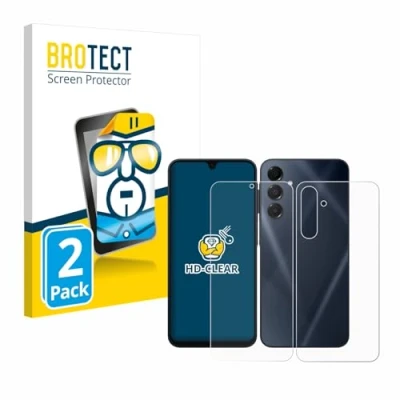 Afbeelding van BROTECT Screenprotector voor Samsung Galaxy A16 5G (Voor+Achter) Folie Beschermfolie transparant (2 Stuks)