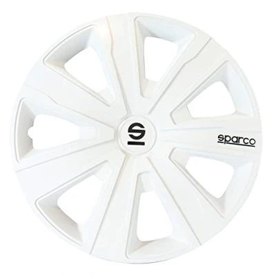 Afbeelding van Sparco Wieldoppen Palermo 15 inch Wit Set van 4 stuks
