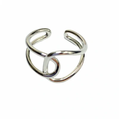 Afbeelding van Ring verstelbaar Zilverplating Charme Bijoux