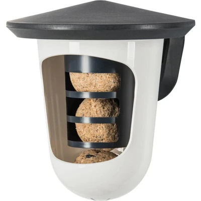 Afbeelding van Singing Friend Multi Feedr Vogelvoederhuisje Grijs Wit 17.5 x 19 cm