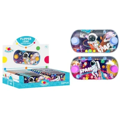 Afbeelding van FLYPOP&#039;S Water Flipper Behendigheidsspel 031841 Willekeurig Model Plastic Kind Volwassene Vintage Spel jaar 90 Verjaardag Doolhof 12 cm x 6 Vanaf 3