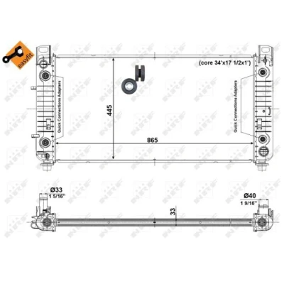 Afbeelding van NRF Radiateur 56008