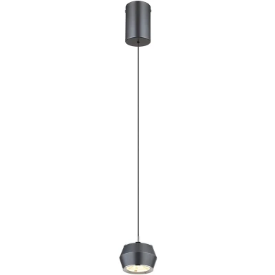 Afbeelding van Globo hanglamp Marthy grijs metaal 10 cm ingebouwde LED module 15209