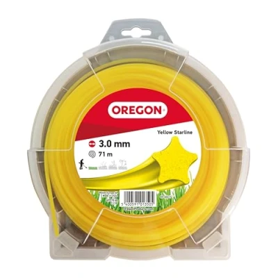 Afbeelding van Oregon Gele Stervormige Maaidraad voor Grastrimmers en Bosmaaiers, Vijf Snijkanten Schone Afwerking, Hoogwaardig Nylon, Past Op Alle Standaard Grastrimmers, 3mm 71m (‎69 460 Y)