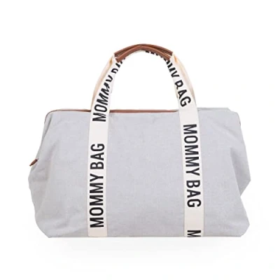 Afbeelding van Verzorgingstas Childhome Mommy Bag Signature Canvas Ecru