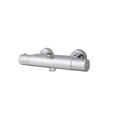 Afbeelding van Wiesbaden Caral thermostaatkraan voor thermostatische regendoucheset opbouw chroom