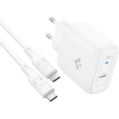 Afbeelding van ArcStation Pro 45W GaN USB C Snellader van Spigen 1 Meter / Wit Kunststof