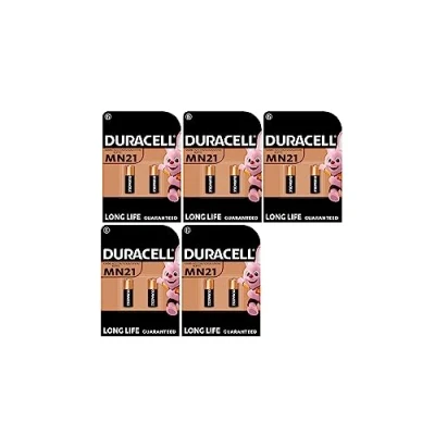 Afbeelding van 10 x Duracell MN21 (5 blisters met 2 batterijen), batterijen (A23/23A/V23GA/LRV08/8LR932)
