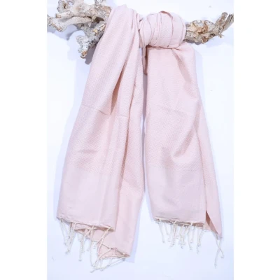 Afbeelding van Hamamdoek Honeycomb Soft Pink van Call it Fouta!