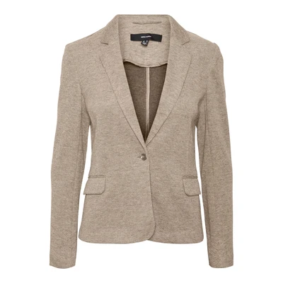 Afbeelding van Vero Moda Vmjulia LS DNM NOOS Blazer, Dames, Maat: 34, Silver mink detailmelange