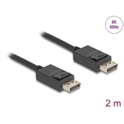 Afbeelding van Delock DisplayPort Kabel 16K 30 Hz / 8K 60 40 Gbps 2 m HQ product