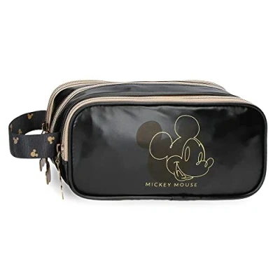 Afbeelding van Disney Mickey Outline Pennenetui, drievoudig, zwart 22 x 10 9 cm polyester, Blanco Y Gris, drievoudig etui