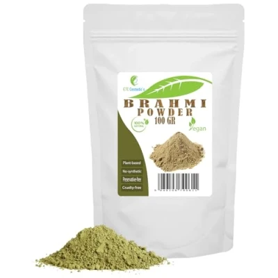 Afbeelding van BRAHMI poeder 100% natuurlijk gebruikt voor hoofdhuid en huidverzorging, helpt het haar langer sterker te worden (100gr)