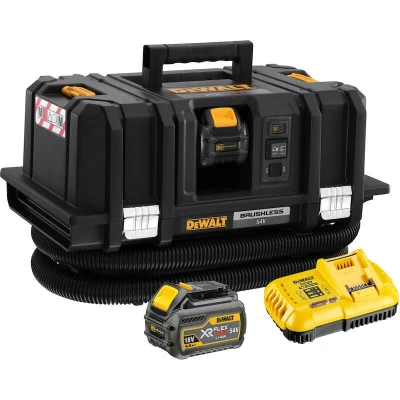 Afbeelding van DeWALT DCV586MT2 54V Li Ion Accu Bouwstofzuiger set (2x 6Ah accu) Nat/Droog 2000W M Klasse 11L koolborstelloos