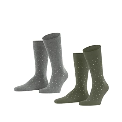 Afbeelding van ESPRIT Heren Sokken Fine Dot 2 Pack M SO Katoen Gedessineerd Multipack Paar, Veelkleurig (Sortiment 0030), 43 46