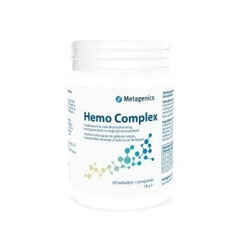Afbeelding van 2x Metagenics Hemo Complex 60 tabletten