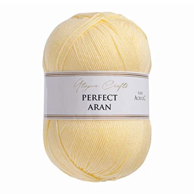 Afbeelding van Utopia Crafts Aran brei en haakgaren, 400g (Satijngeel)