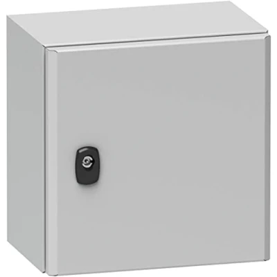 Afbeelding van Schneider electric spacial 3d lege schakelkast staal 1 slot deur montageplaat hxbxd 700x500x250mm grijs ip66 ik10 nsys3d7525p