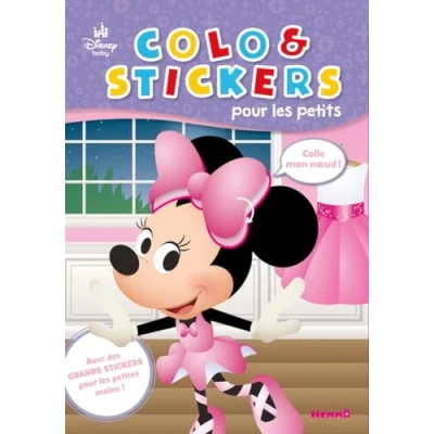 Afbeelding van Disney Baby Colo &amp; stickers pour les petits Livre de coloriage Avec Dès 3 ans: des