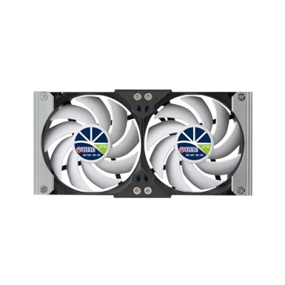 Afbeelding van TITAN 12V DC IP55 Waterdichte dubbele rack mount ventilatie koelventilator met timer en snelheidsregelaar TTC SC20 Series (140mm(V2+))