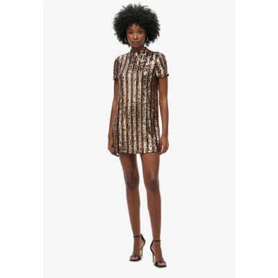 Afbeelding van Superdry sequin Cocktailjurk, Dames, Maat: 42, Multi