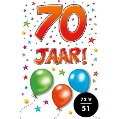 Afbeelding van Kaart That funny age 70 jaar TFA088