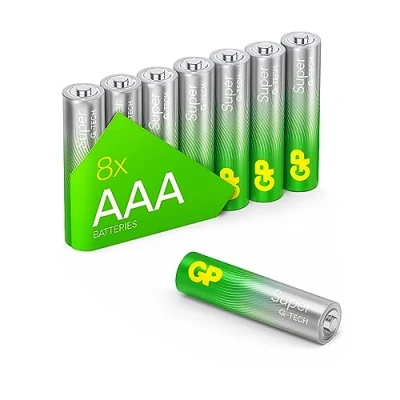 Afbeelding van GP Super Alkaline AAA batterijen 8 stuks