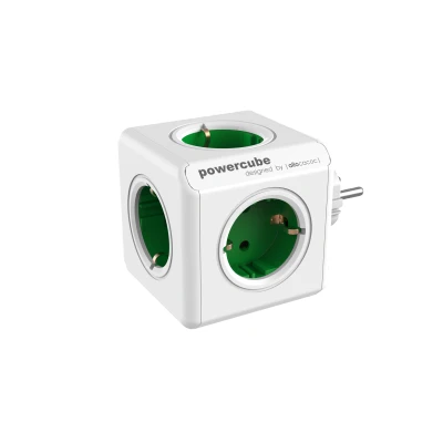 Afbeelding van Allocacoc PowerCube® Origineel Type F (Netherlands/Germany) / Green