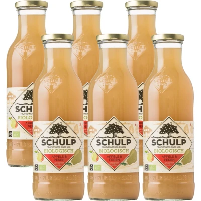 Afbeelding van Schulp Appel &amp; Perensap Biologisch 6 x 0,75 liter