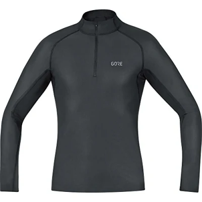Afbeelding van GORE WEAR M WINDSTOPPER Base Layer Thermo shirt met opstaande kraag, voor heren, zwart, XL, 100325