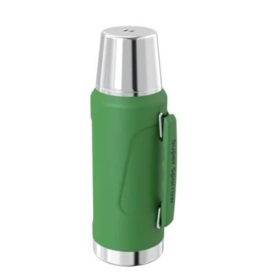 Afbeelding van Super Sparrow Thermosfles 1.5L RVS Waterfles BPA vrij Lekvrije Thermoskan, lektovrije deksel dient ook als beker voor sport en outdoor