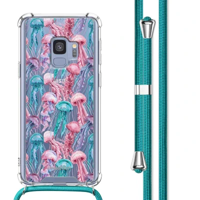 Afbeelding van Samsung Galaxy S9 Hoesje Kunststof imoshion Softcase/Koordhoesje/Backcover Jellyfish Watercolor Telefoonhoesje