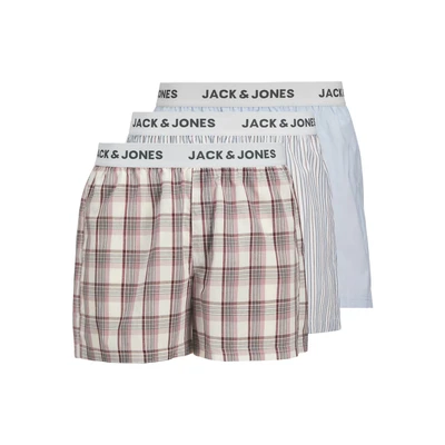Afbeelding van Jack &amp; Jones Jacalvin 3 PACK Boxershorts, Heren, Maat: Small, Skyway/cloud dancer