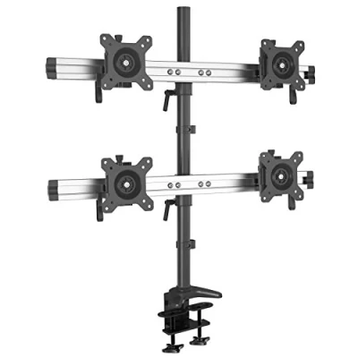 Afbeelding van HFTEK 4 voudige monitorarm bureau mount voor schermen van 15 27 inch met VESA 75/100 (MP240C L)