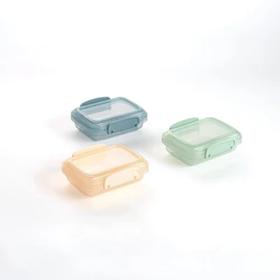 Afbeelding van Quid Minimale set met 3 luchtdichte containers, kunststof, 11,5 x 8 5 cm