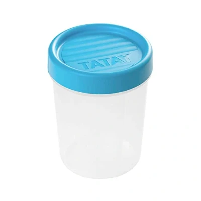 Afbeelding van Tatay Vershouddoos, Airtight, 0,4 l capaciteit, schroefdeksel, BPA vrij, geschikt voor magnetron en vaatwasser, blauw. Afmetingen: 8,5 x 11,1 cm