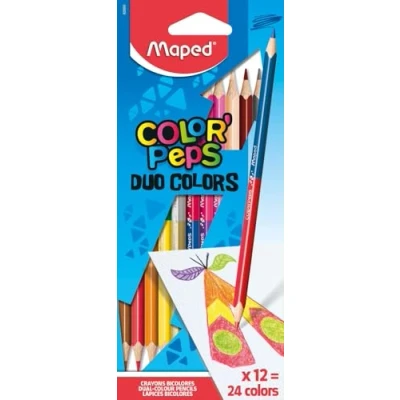Afbeelding van Maped Colorpeps duo dubbelzijdige potloden 12 stuks
