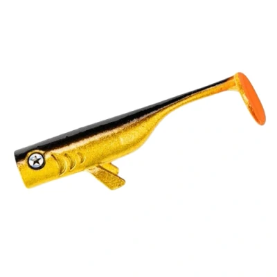 Afbeelding van LMAB Drunk Bait Shad 12cm (4 Stuks) Gold Orange
