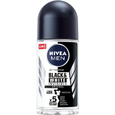Afbeelding van NIVEA MEN Invisible for Black &amp; White Power Deodorant Roller