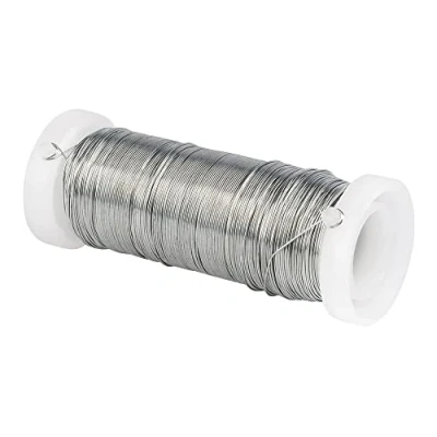 Afbeelding van Ideen mit Herz Metaaldraad 0,30 mm ø 50 m lang sieradendraad van ijzer, verchroomd gekleurd gelakt ideaal voor het knutselen sieraden zilver