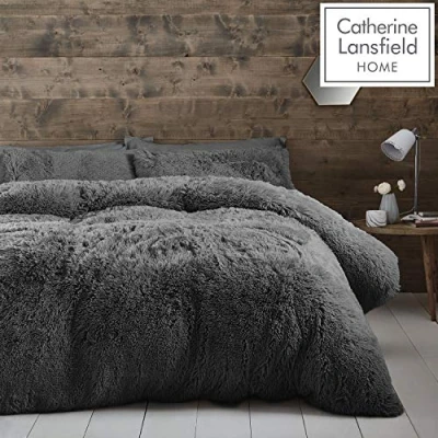 Afbeelding van Catherine Lansfield Snoezig kingsize dekbedset, grijs (charcoal)