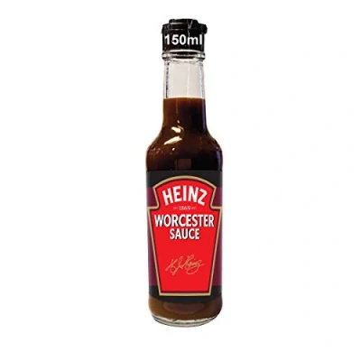 Afbeelding van Heinz Worcester Sauce Aziatische saus in glazen fles 12 x 150 ml