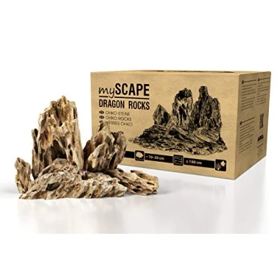 Afbeelding van ARKA Aquatics myScape Rocks Dragon drakenstenen natuurlijke steen voor unieke aquascapes in elk zoetwateraquarium &amp; terrarium ideaal aquariumbreedtes tot ca. 100 cm 10 kg L