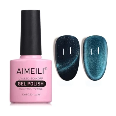 Afbeelding van AIMEILI Hema Free Cat Eye Gel Nagellak UV LED Gellack Soak Off Vegan Cruelty Polish 10ml (763)
