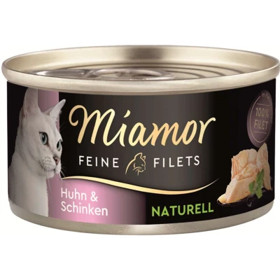 Afbeelding van Voordeelpakket Miamor Fijne Filets Naturelle 24 x 80 g Kattenvoer Kip &amp; Ham