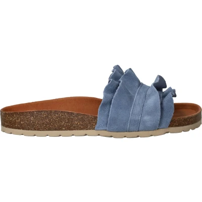 Afbeelding van Verbenas Rocio Serraje Slippers Dames Blauw