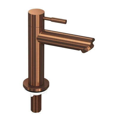 Afbeelding van INK Fonteinkraan 14.9cm koudwater messing Mat rose goud