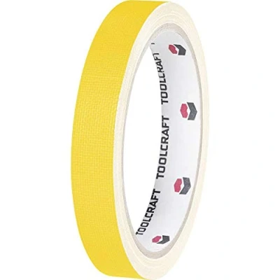 Afbeelding van TOOLCRAFT HEB19L10GC Textieltape Geel (l x b) 10 m 19 mm 1 stuk(s)