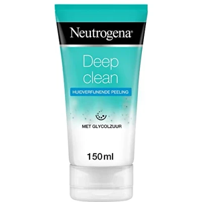 Afbeelding van Neutrogena Deep Clean huidverfijnende peeling, zachte waspeeling met glycolzuur, reinigingspeeling, bescherming tegen schadelijke stoffen van buitenaf, 1 x 150 ml